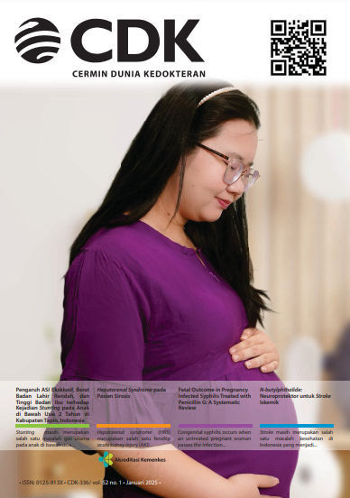 					View Vol. 52 No. 1 (2025): Obstetry & Gynecology
				